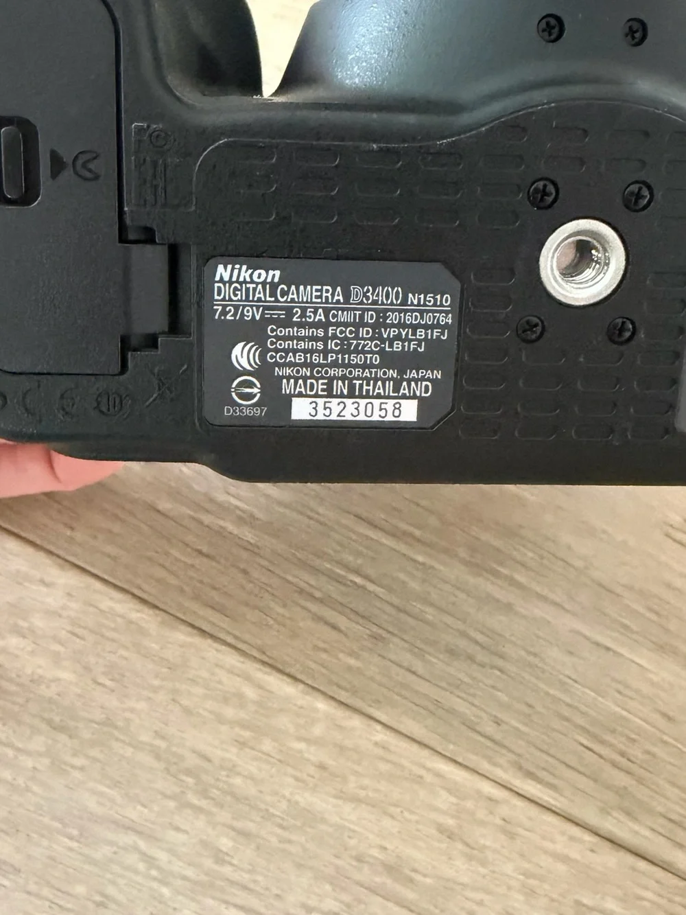 Nikon D3400 DSLR Camera Body in Black